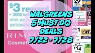 5 MUST DO WALGREENS DEALS 7/22 - 7/28 | Cheap makeup, candy & more!