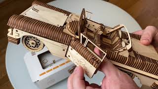 ЧУТЬ НЕ ОСТАЛСЯ БЕЗ ПАЛЬЦЕВ // КОНСТРУКТОР UGEARS КАБРИОЛЕТ VM-05