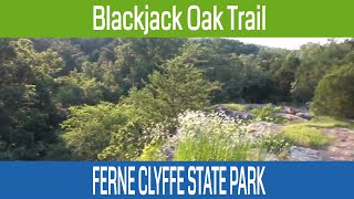Blackjack Oak Hiking Trail at Ferne Clyffe State Park in Southern Illinois