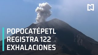 Popocatépetl registra 122 exhalaciones en las últimas 24 horas - Las Noticias
