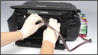 УСТАНОВКА СНПЧ  на Canon Pixma. MG8140, MG6140, MG5240,MG5340, MG5140 и д.р.