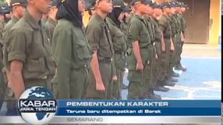 Melatih Disiplin para taruna SMK Wira Samudera ditempatkan dalam Barak