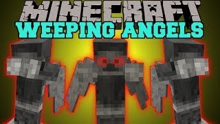 Minecraft: WEEPING ANGELS (DON'T LOOK BEHIND YOU!) Mod Showcase