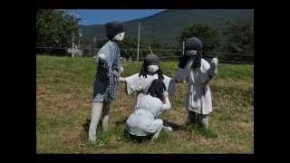岐阜県恵那市のかかしストリート　2014年9月22日