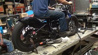 1936 RL #116 WL 45ci Flathead Bobber Bike Assembly rebuild 41 WLA Harley by tatro machine