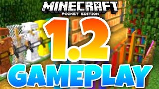 Minecraft PE 1.2 GAMEPLAY & REVIEW // MCPE 1.2 Better Together changelog (MCPE 1.2)