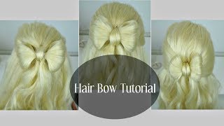 Бант из волос ☆ 3 самых простых способа ☆ Half-up Hair Bow Cute Hair Tutorial ☆ BEAUTYMAKER