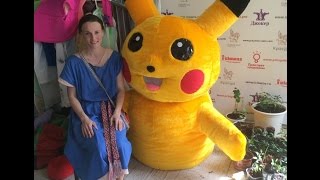 Как я делаю ростовую куклу Пикачу Pokemon Go
