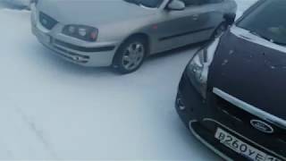 Новый стартер. Заводим Hyundai Elantra J3 в мороз минус -22*