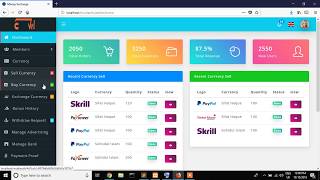 Online money exchange web application with laravel 5.7