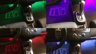 Подсветка ног в nissan tiida