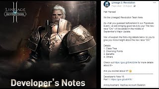 Lineage 2 Revolution Developer Note 16.2 About Orc Race