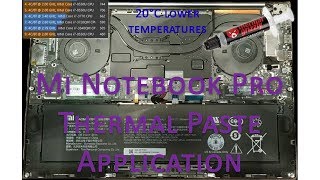 Mi Notebook Pro thermal paste application