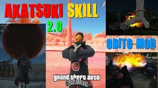 GTA MOD AKATSUKI SKILL 2.0 OBITO JUTSUS (Naruto) By Ikizer Donno Com SA_DirectX 2.0