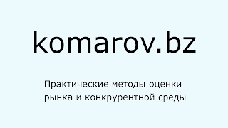 Экспресс оценка рынка и конкурентов