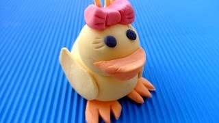 Фигурки из мастики. Лепим уточку