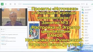 3. Настройка на Эгрегор цивилизации Ванов. Настройка на Рунический Эгрегор Ванов (Футарк).Эмбер