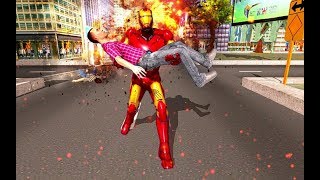 Superhero Iron Robot Rescue Mission | Iron Robot City Missions - Android GamePlay