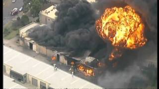 Sydney - Paint Factory Bursts into Flames