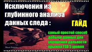 Elite: Dangerous - Исключения из глубинного анализа данных следа : самый простой способ фарма.