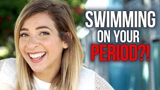 SWIMMING ON YOUR PERIOD??!! | SEX ED ON THE STREET w/ The Gabbie Show