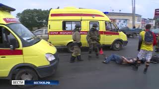 Авария с мотоциклом произошла на мосту 800-летия Вологды