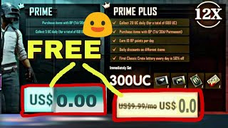 Free Pubg mobile prime,prime plus membership ,pubg mobile 2019,giveway,free uc,free royal ?