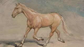 Как рисовать лошадь? "Породистый скакун". Живопись маслом. Художник Алексей Епишин