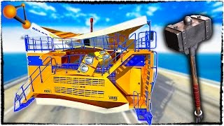 РАЗБИЛ САМЫЕ БОЛЬШИЕ МАШИНЫ МОЛОТАМИ ! - BEAMNG DRIVE