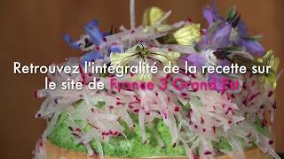 Tartelette foie gras et anguille aux radis d’été par Laurent Haller