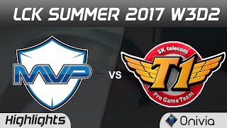 MVP vs SKT Highlights Game 1 LCK SUMMER 2017 MVP vs SK Telecom By Onivia