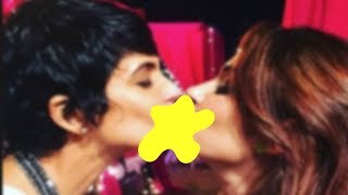 Omg! When Mandira Bedi Ki$sing Her Female Friend In Public