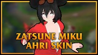 TDA Hipster Zatsune Miku Ahri LoL Custom Skin ShowCase