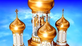 Православная Церковь. Купола. Церковные Купола. Красивая Церковь. Футажи для видеомонтажа