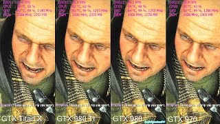 Crysis 3 GTX Titan X Vs GTX 980 TI Vs GTX 980 Vs GTX 970 Frame Rate Comparison