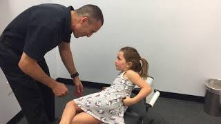 Daddy adjusting Juliet!