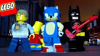 SONIC E BART NO MUNDO ABERTO DE LEGO BATMAN O FILME - LEGO DIMENSIONS #77