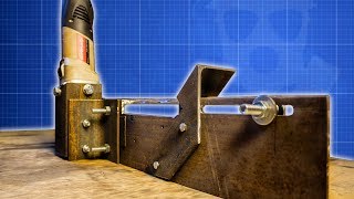 ? СТАНОК ИЗ БОЛГАРКИ и металлолома. Станок своими руками.
