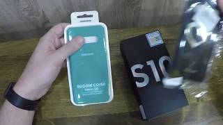 Samsung Galaxy S10 распаковка! Обзор камеры! Комплект.
