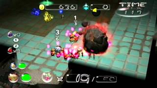Pikmin 2 (New Play Control) - Challenge Mode 1-5 - Green Hole