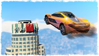 ОПАСНЫЕ ПРЫЖКИ В GTA ONLINE (ЭПИК В ГТА 5) #260