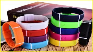 Китайские наручные Часы браслет LED Watch с Алиэкспресс.