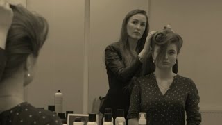 Вечерняя прическа своими руками. Объемная прическа. Прическа в стиле 50-х гг