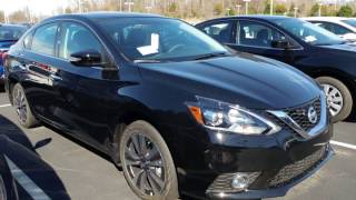 2017 Super Black Nissan Sentra 4D Sedan #3382