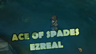 Ace of Spades Ezreal Skin Spotlight Gameplay - League of Legends (LoL new skin)