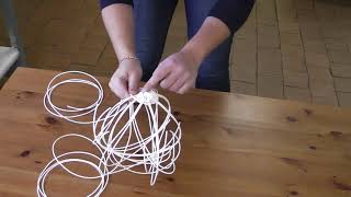 Плетение корзинки из полиротанга (искусственного ротанга) часть 2