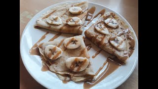 Zabpalacsinta recept házi mogyoróvajas banánkrémmel