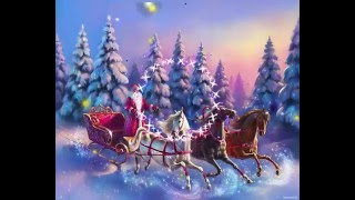 ФУТАЖ -ДЕД МОРОЗ НА ТРОЙКЕ МЧИТСЯ! - ДЛЯ ВИДЕОМОНТАЖА