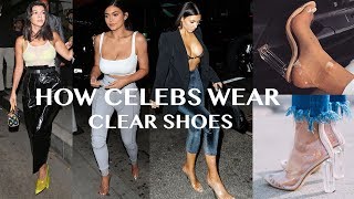 How Celebrity Wear Clear Shoes? 2018 Translucent Yeezy Style