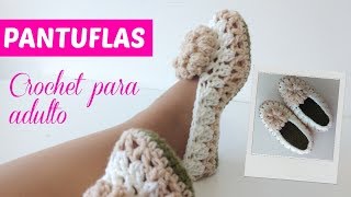 Cómo tejer pantuflas a crochet tamaño adulto